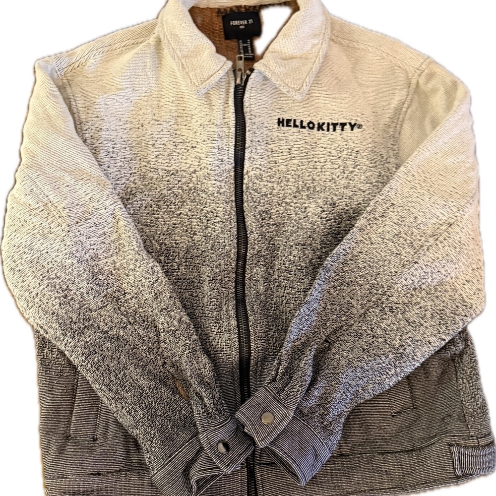 Hello Kitty Black and Gray Ombre Jacket